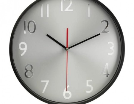 Metallic Edge Slim Wall Clock