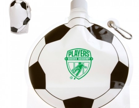 HydroPouch 24 oz. Soccer Ball Collapsible Water Bottle