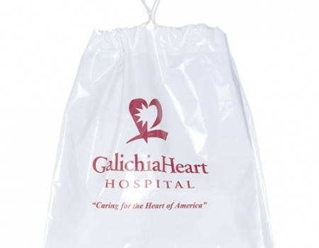 Plastic Bag with Cotton Drawstring