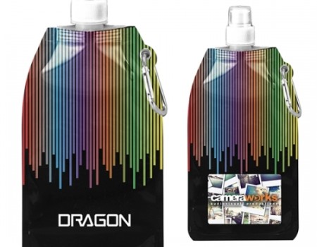 16.9 oz Rainbow Collapsible Water Bottle
