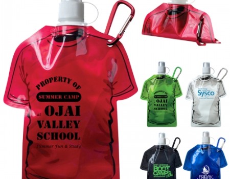 T-Shirt Shaped Collapsible 16 oz. Water Bottle