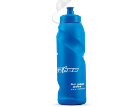 Coloured plastic water bottle