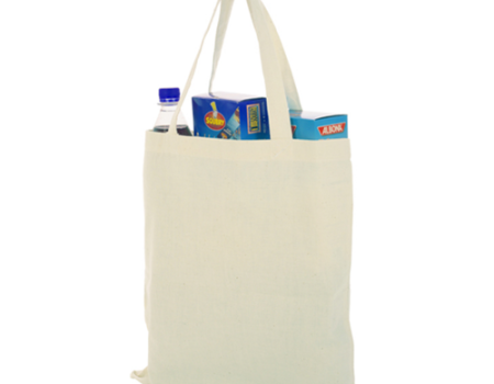 Natural Cotton Sheeting Tote Bag