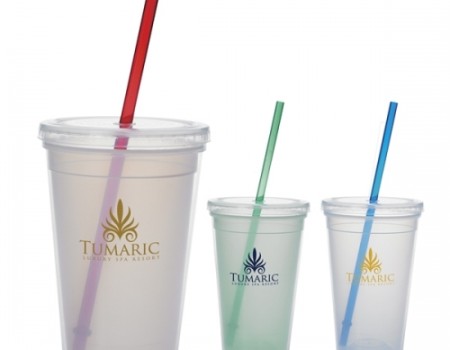 16 oz. Double Wall Mood Straw Tumbler