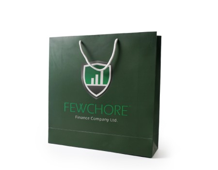 Premium White Cardboard Paper Bag