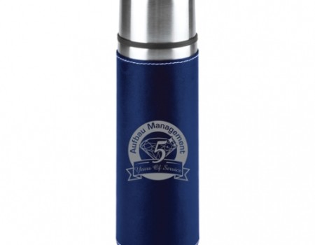 Notable Vacuum Bottle with Leatherette Sleeve