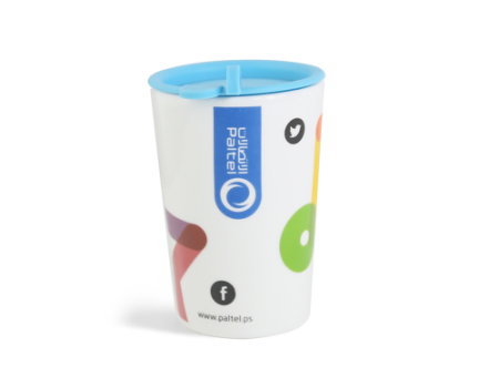 Plastic cover coffee mug