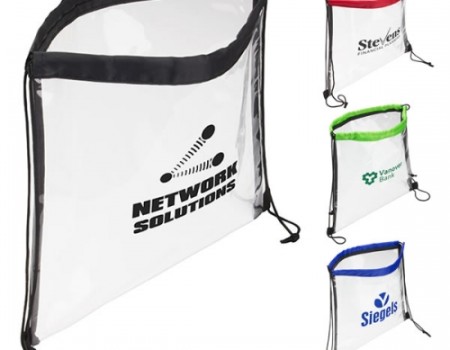 Clear PVC Stadium Drawstring Bag