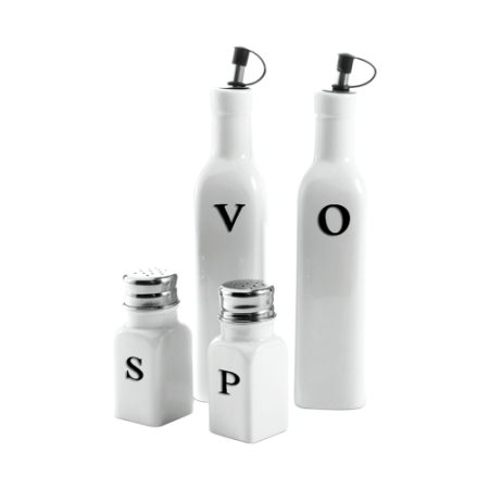 Ceramic Oil &vinegar and Salt & Pepper set