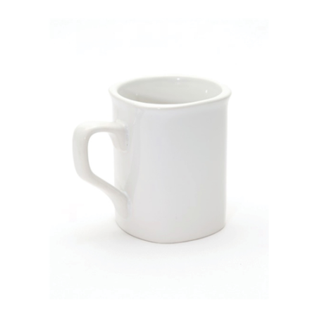 Squared ceramic coffee mug