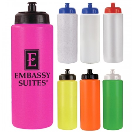 32 oz. Sports Bottle with Push 'n Pull Cap