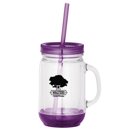 16 oz Color Pop Mason Jar Mug